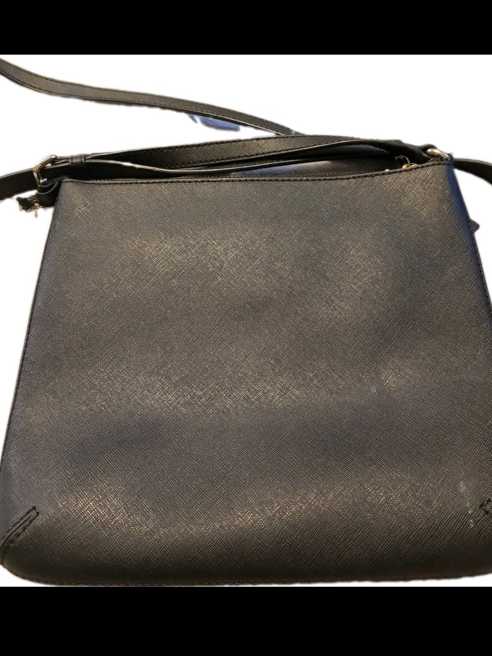 Kate Spade Black Saffiano Leather Crossbody Bag Gold Hardware Authentic - Picture 4 of 9